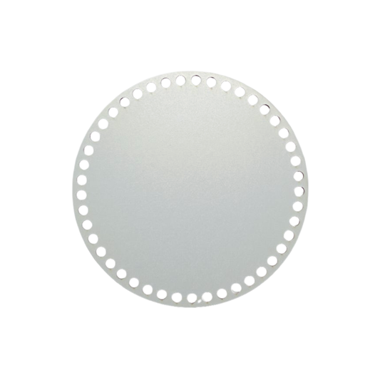 Korbboden rund Ø 25 cm – weiß lackiert, Boden für großen Häkelkorb & Wohnkorb