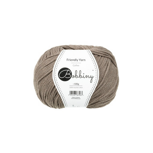 Bobbiny Garn "Friendly Yarn" - Coffee - 200m (100g)