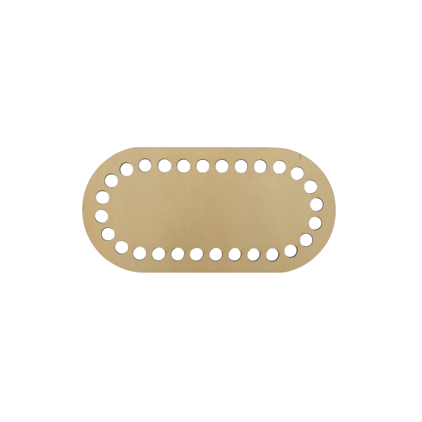 Korbboden für Häkelkörbchen oval 20x10 cm