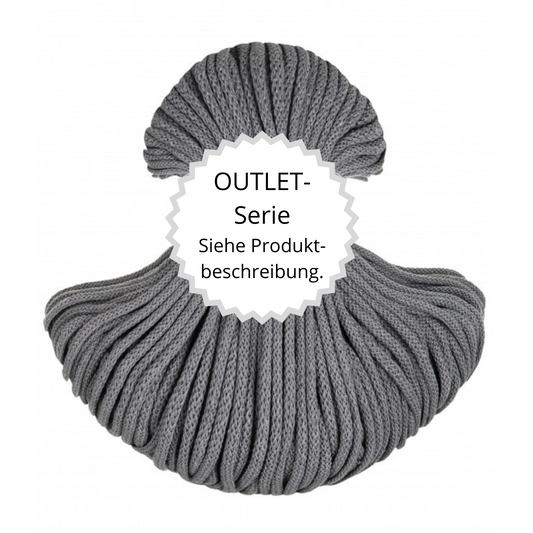 OUTLET Flechtkordel Stone Grey Ø 5 mm