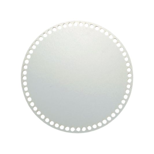 Korbboden rund Ø 30 cm – weiß lackiert, Boden für großen Häkelkorb & Wäschekorb