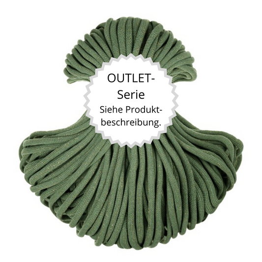 OUTLET Flechtkordel Golden Eucalyptus Green Ø 9 mm
