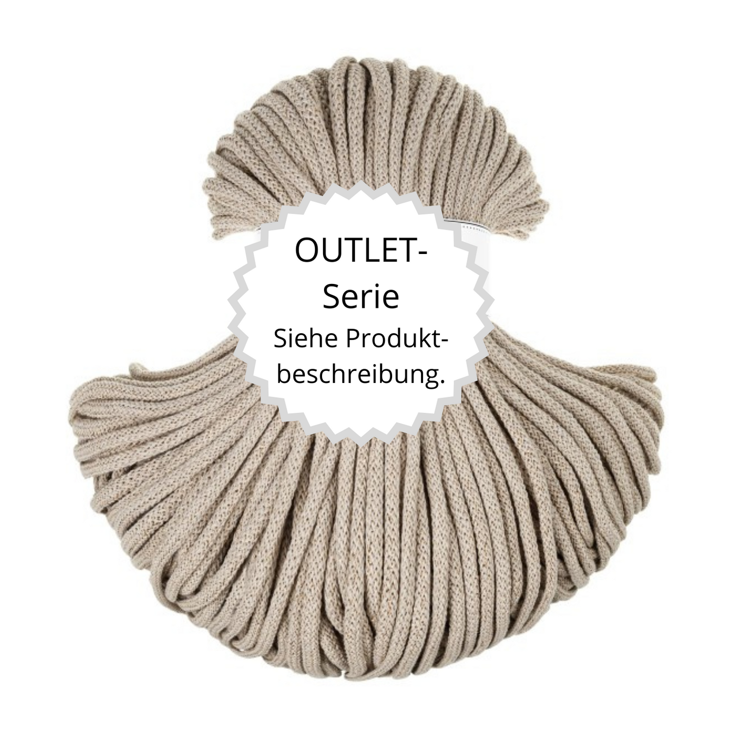 OUTLET Flechtkordel Golden Beige Ø 5 mm