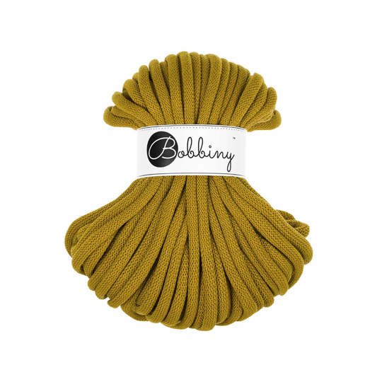 30 Meter - Bobbiny Flechtkordeln Spicy Yellow Ø 9 mm