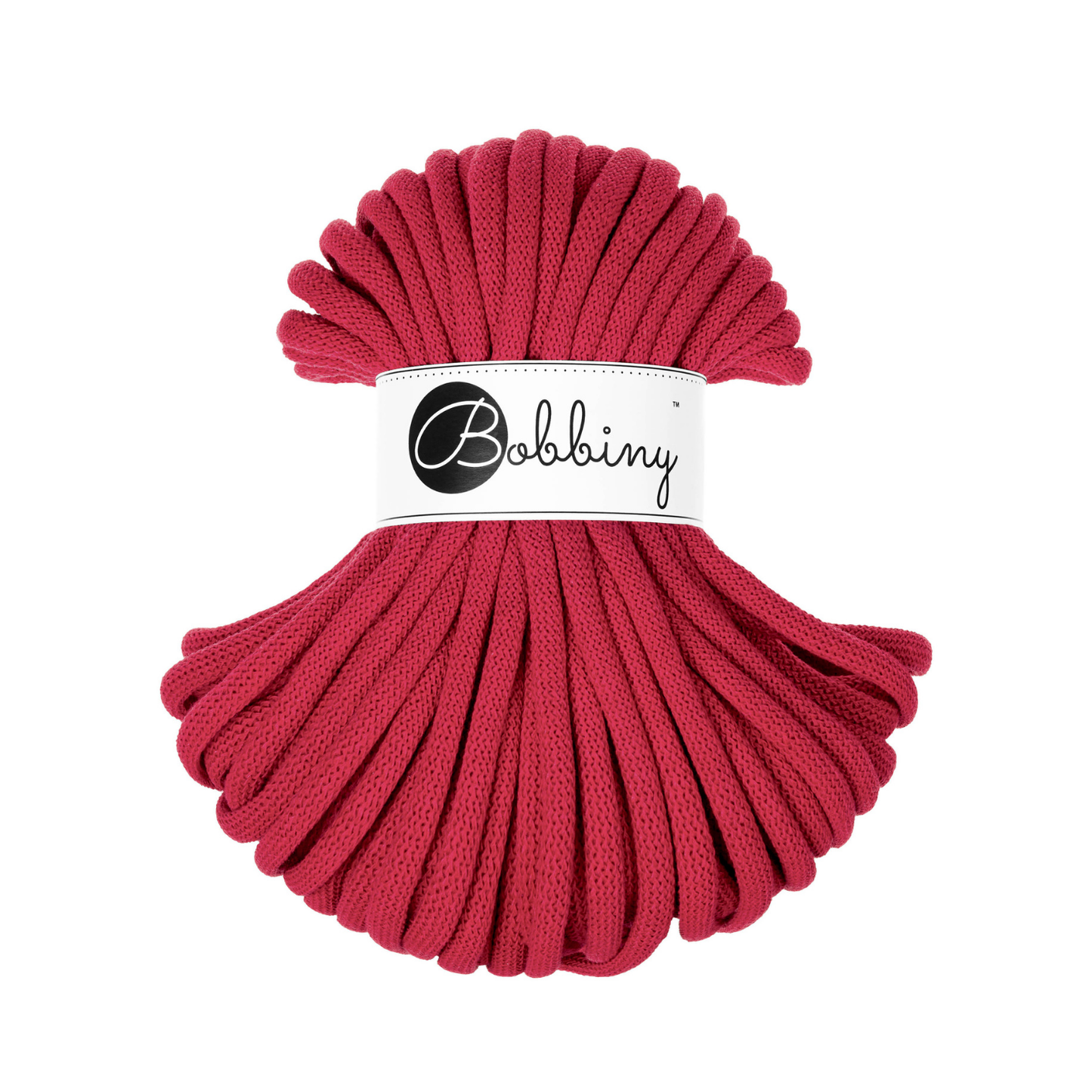 30 Meter - Bobbiny Flechtkordeln Classic Red Ø 9 mm