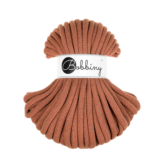 30 Meter - Bobbiny Flechtkordeln Terracotta Ø 9 mm