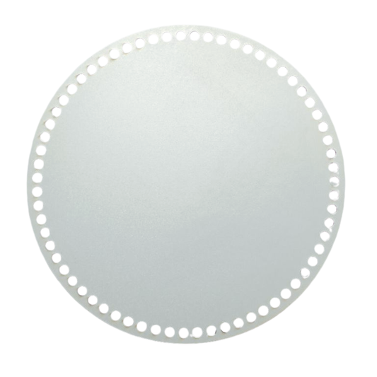 Korbboden rund Ø 35 cm – weiß lackiert, Boden für XXL-Häkelkorb & Dekokorb