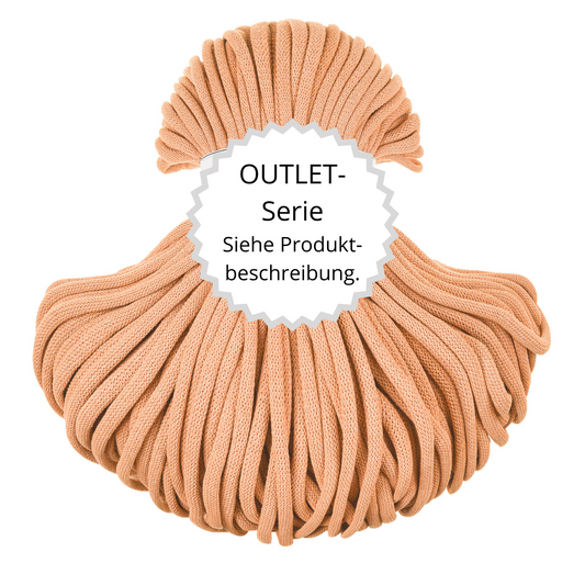 OUTLET Flechtkordel Peach Fuzz Ø 9 mm