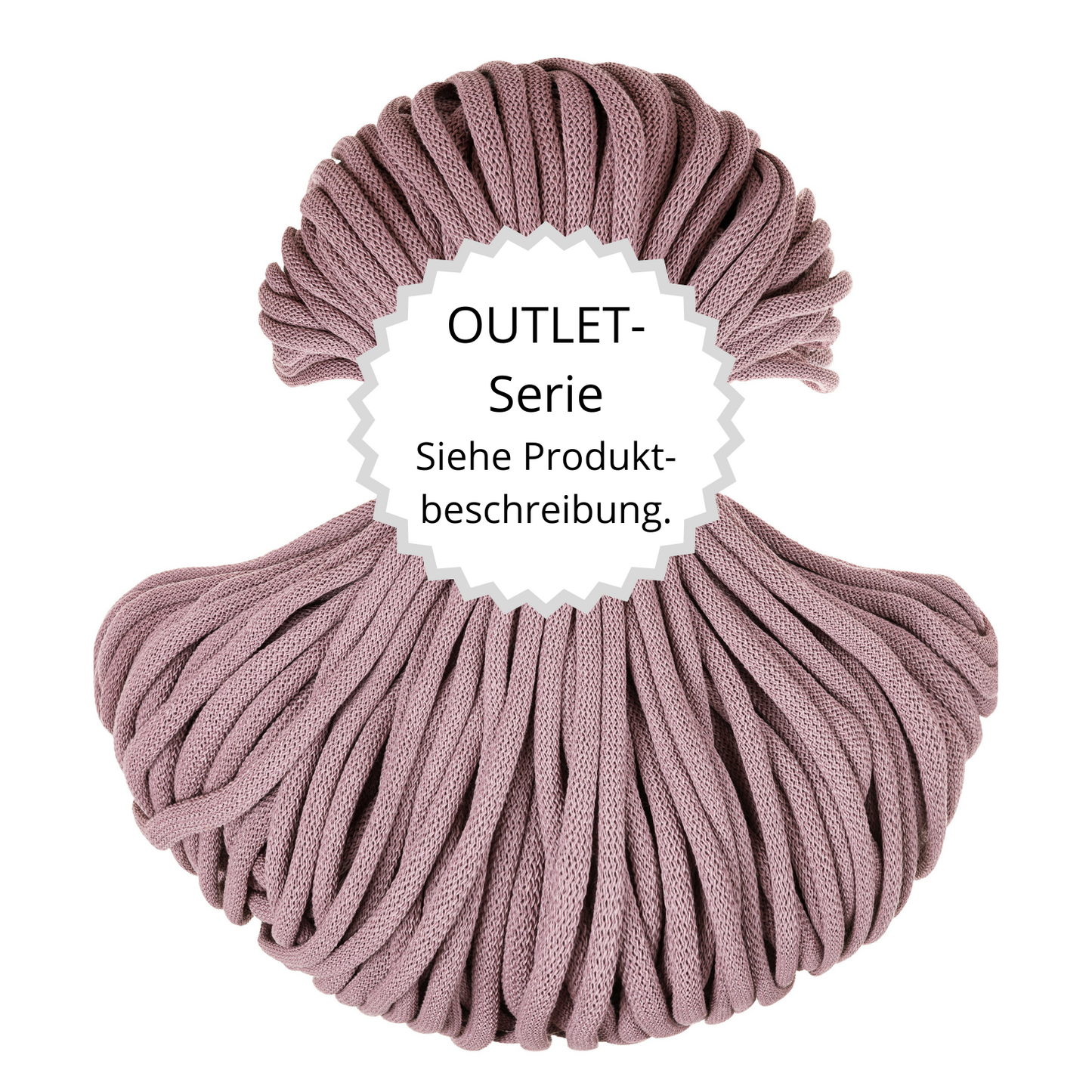 OUTLET Flechtkordel Mauve Ø 9 mm