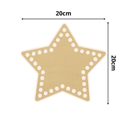 Korbboden Stern 20 cm – stabile Basis für Projekte