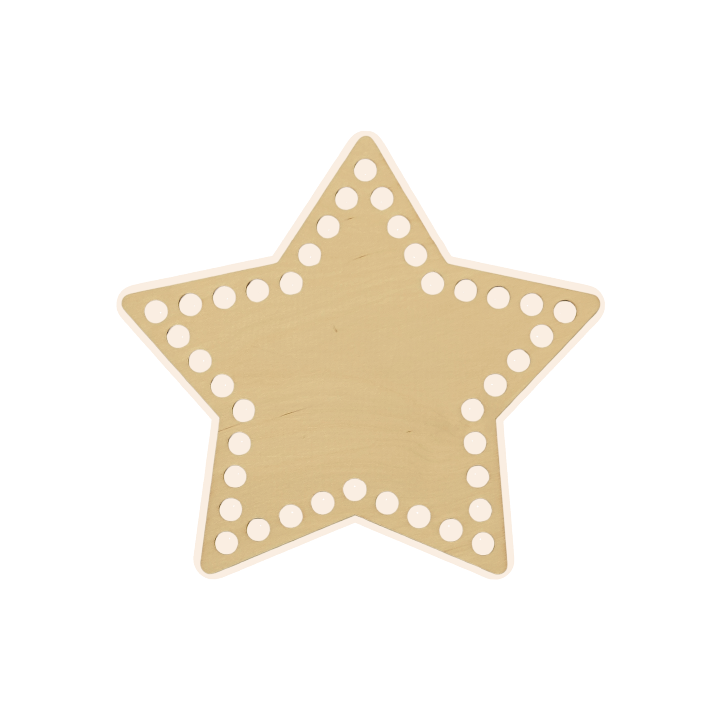 Korbboden Stern 20 cm – stabile Basis für Projekte