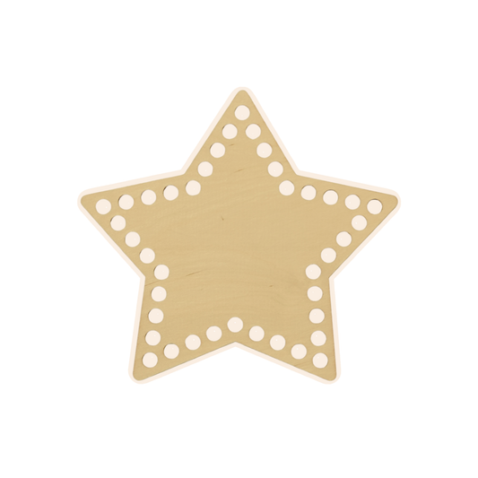 Korbboden Stern 20 cm – stabile Basis für Projekte