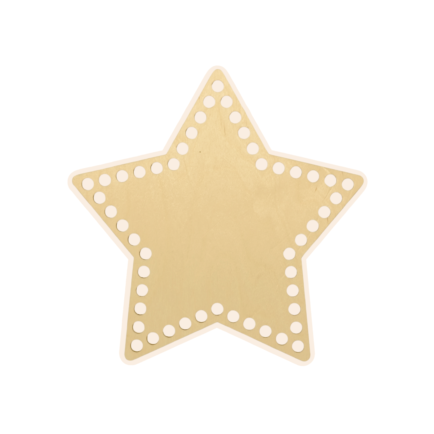 Korbboden Stern 25 cm – groß für Wohnaccessoires