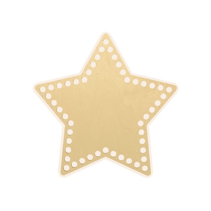 Korbboden Stern 25 cm – groß für Wohnaccessoires