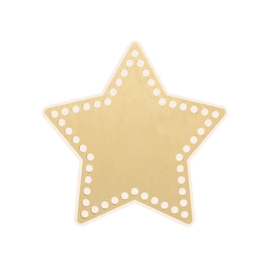 Korbboden Stern 25 cm – groß für Wohnaccessoires