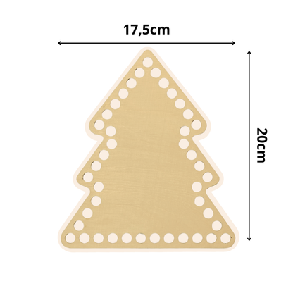 Korbboden Tanne 17,5 × 20 cm – für Weihnachtskörbe