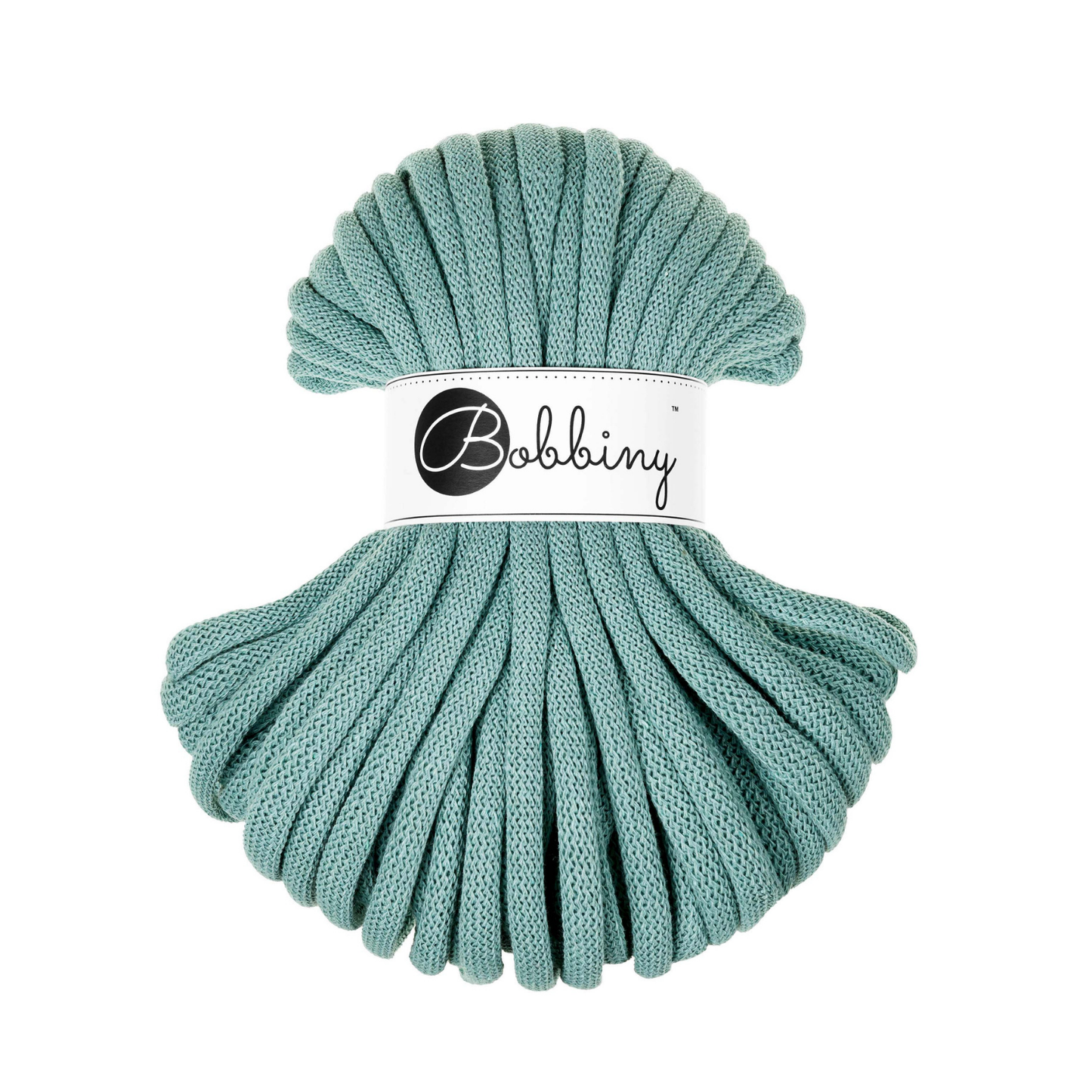 30 Meter - Bobbiny Flechtkordeln Duck Egg Blue Ø 9 mm