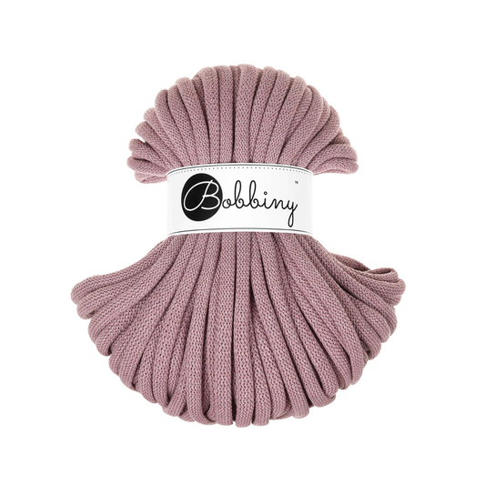 30 Meter - Bobbiny Flechtkordeln Mauve Ø 9 mm