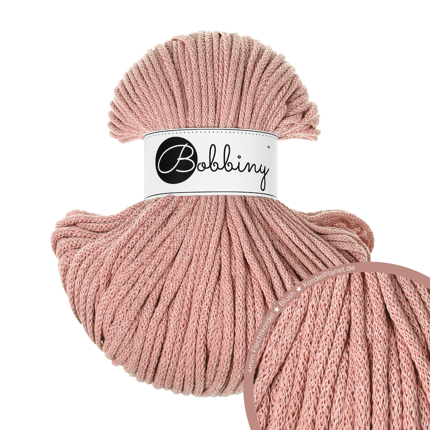 Bobbiny Flechtkordeln Ø 4 mm CLASSIC 100m (Neuheit)
