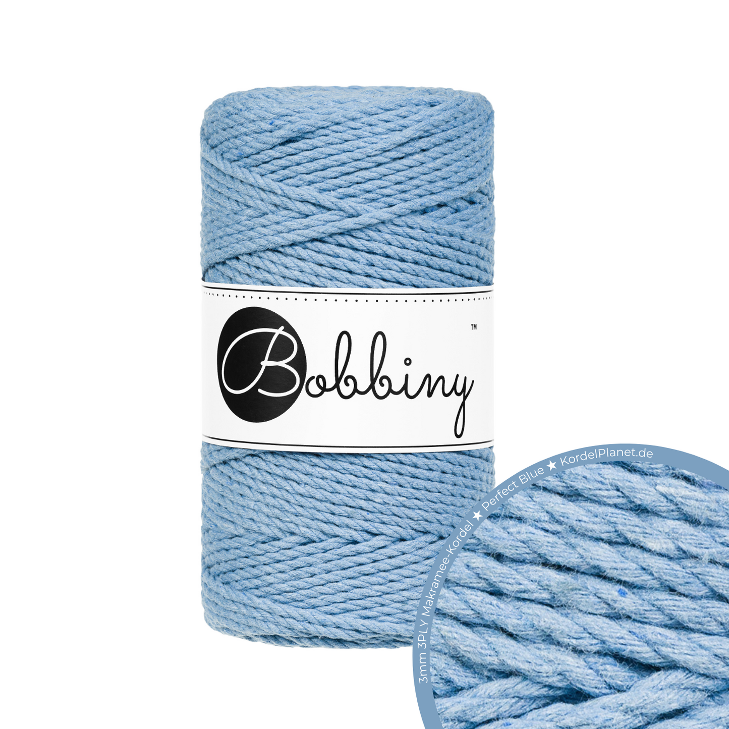 Bobbiny 3PLY Makramee-Kordeln Ø 3 mm 100m