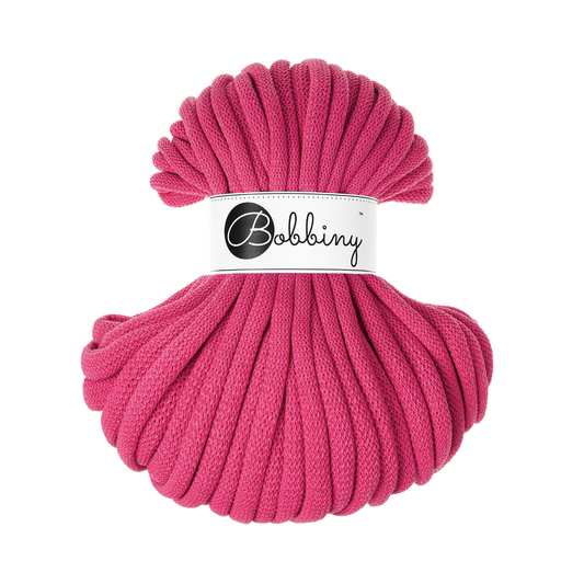 30 Meter - Bobbiny Flechtkordeln Dopamine Pink Ø 9 mm