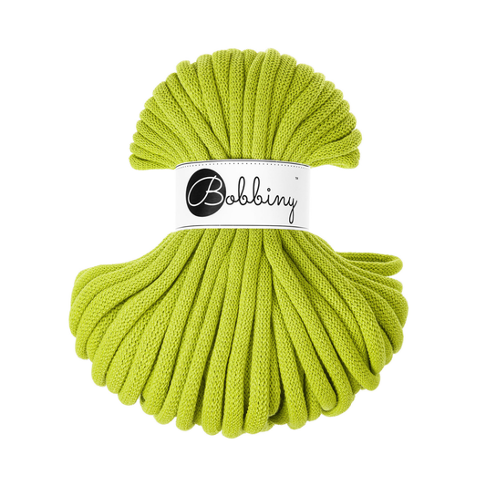 30 Meter - Bobbiny Flechtkordeln Dopamine Lime Ø 9 mm