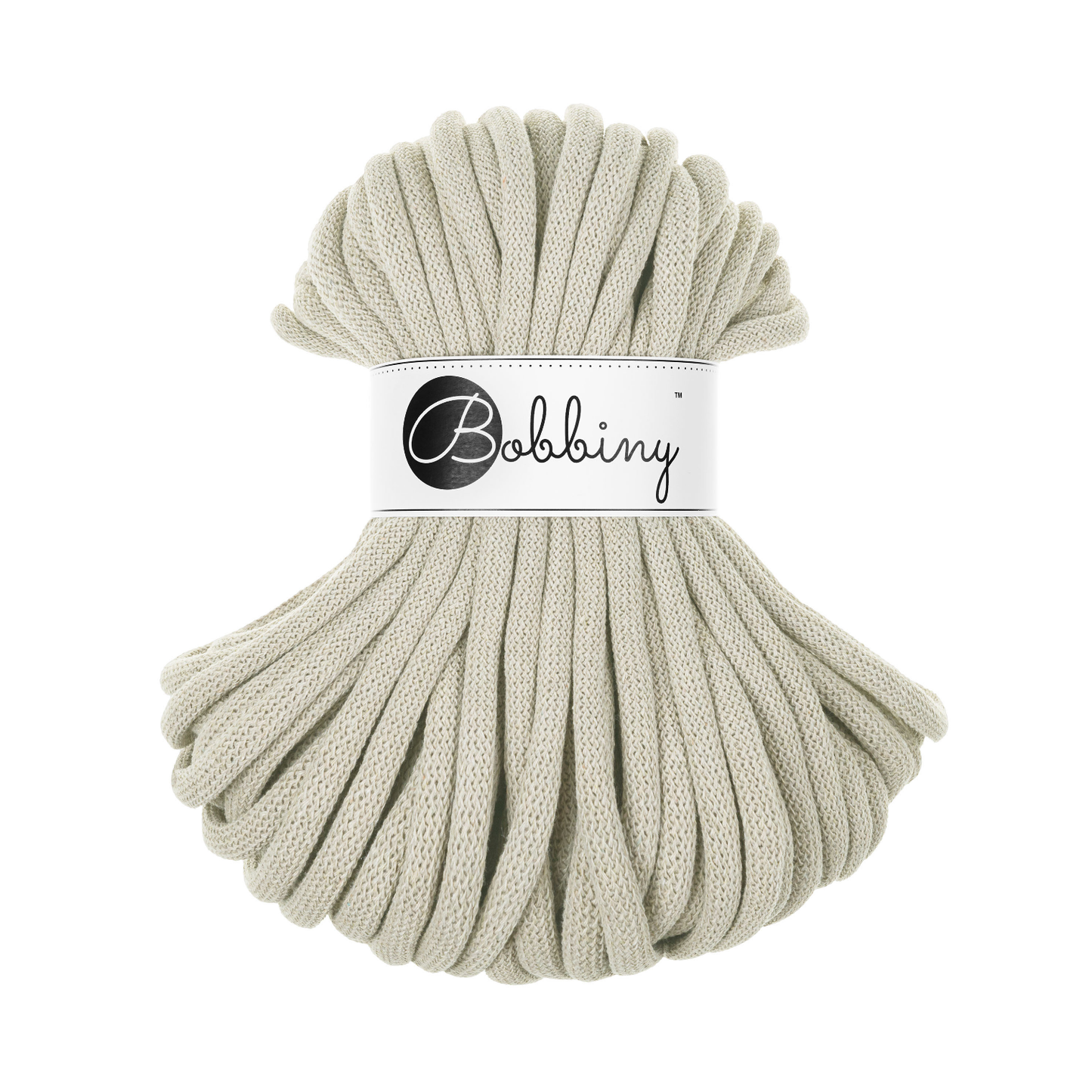 30 Meter - Bobbiny Flechtkordeln Pale Olive Ø 9 mm