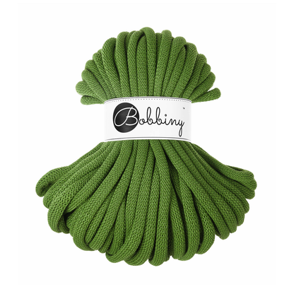 30 Meter - Bobbiny Flechtkordeln Moss Green Ø 9 mm