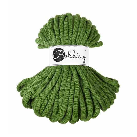 30 Meter - Bobbiny Flechtkordeln Moss Green Ø 9 mm