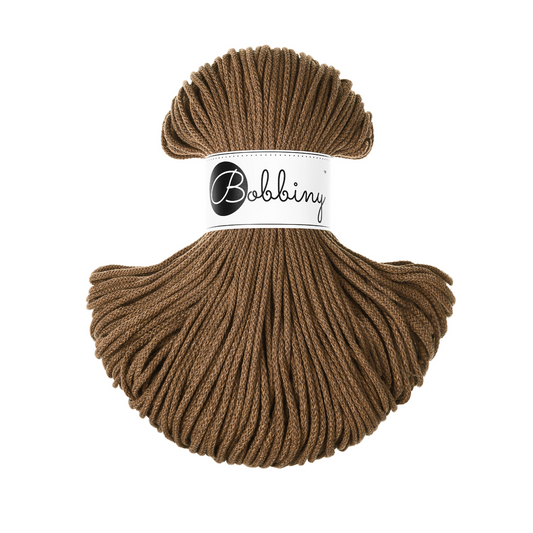 Bobbiny Flechtkordel Nut Brown Ø 3 mm