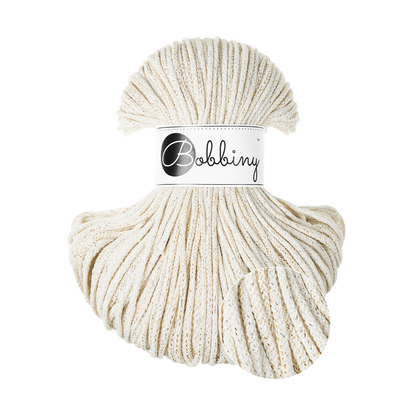 Bobbiny Flechtkordel Shiny Natural Ø 3 mm (Shiny)