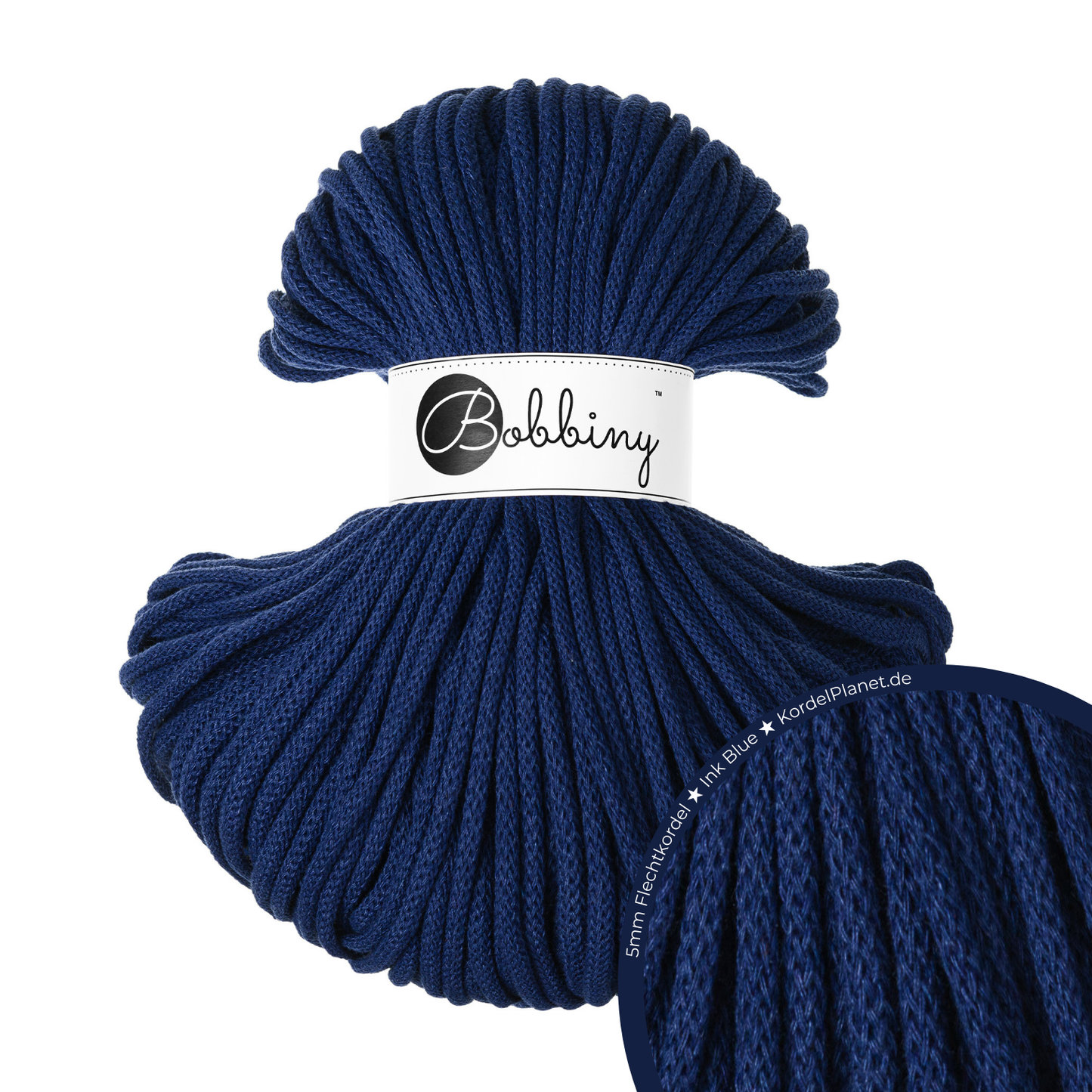 Bobbiny Flechtkordeln Ø 5 mm PREMIUM 100m