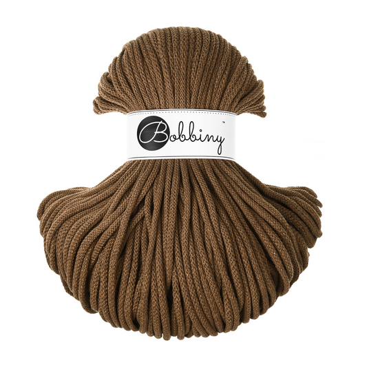 Bobbiny Flechtkordel Nut Brown Ø 5 mm