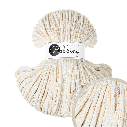 Bobbiny Flechtkordel Shiny Natural Ø 5 mm (Shiny)