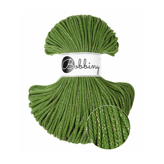 Bobbiny Flechtkordel Shiny Moss Green Ø 3 mm (Shiny)