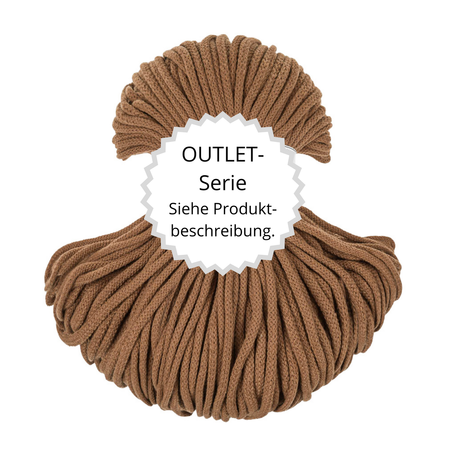 OUTLET Flechtkordel Caramel Ø 5 mm