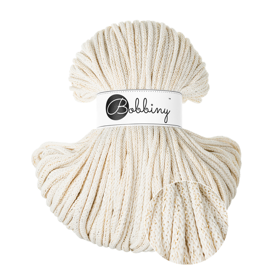 Bobbiny Flechtkordel Shiny Natural Ø 5 mm (Shiny)
