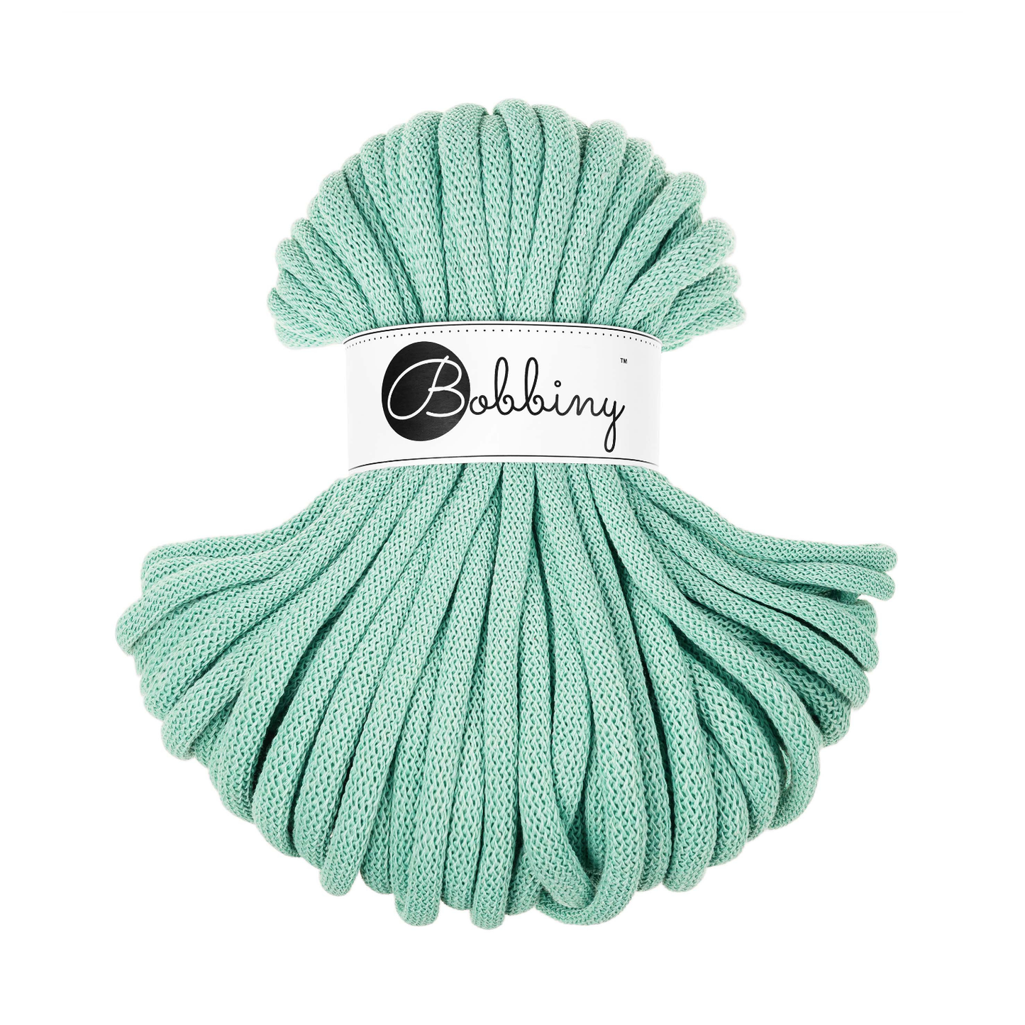 30 Meter - Bobbiny Flechtkordeln Jelly Mint Ø 9 mm