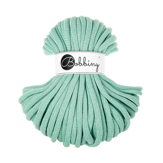 30 Meter - Bobbiny Flechtkordeln Jelly Mint Ø 9 mm