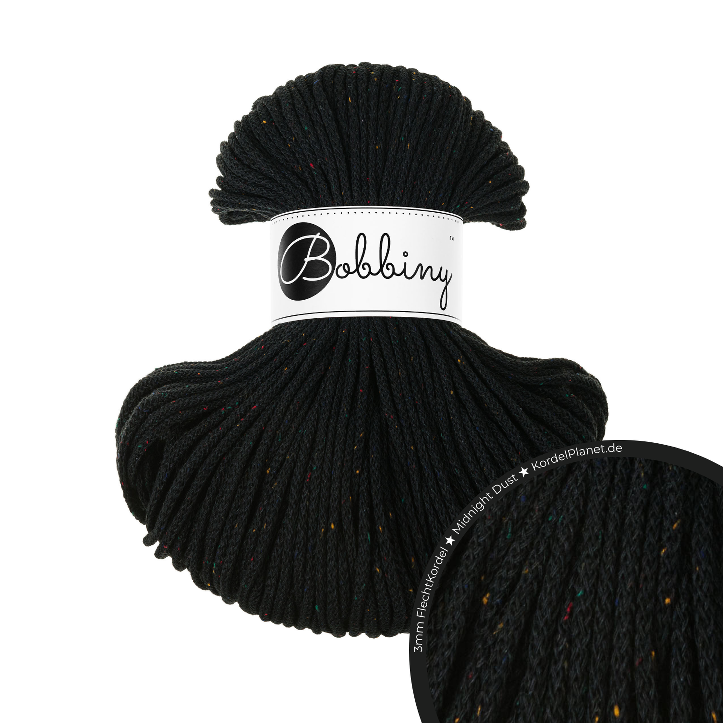Bobbiny Flechtkordel Midnight Dust Ø 3 mm