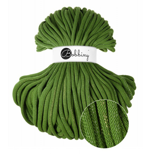 Bobbiny Flechtkordel Shiny Moss Green Ø 9 mm (Shiny)