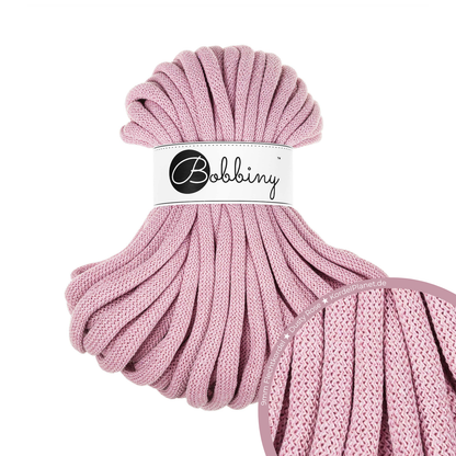 30 Meter - Bobbiny Flechtkordeln Dusty Rose Ø 9 mm