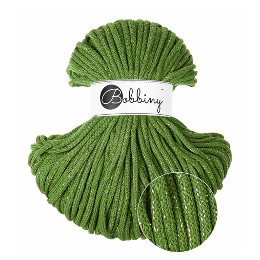Bobbiny Flechtkordel Shiny Moss Green Ø 5 mm (Shiny)