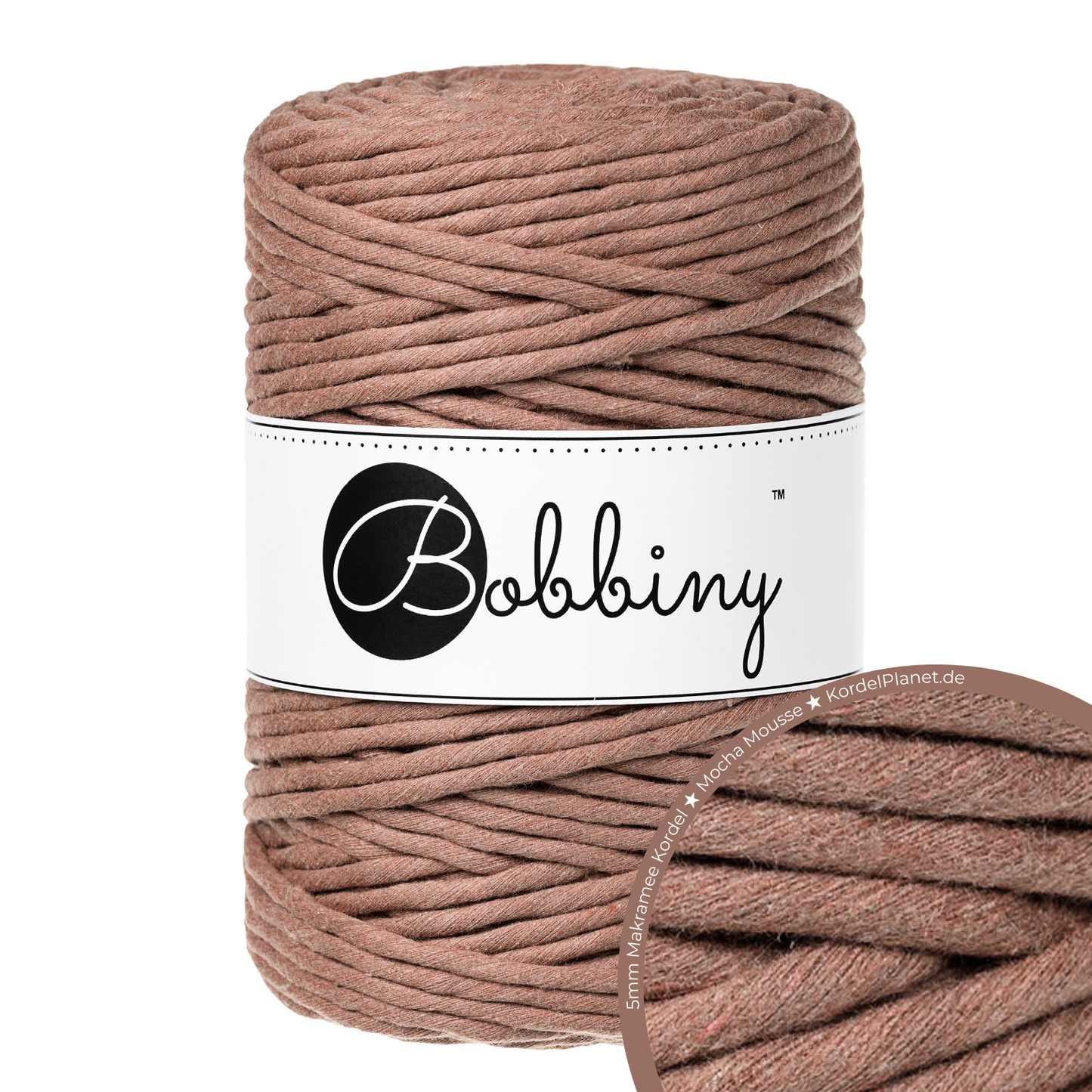 Bobbiny Makramee-Kordeln Ø 5 mm 100m