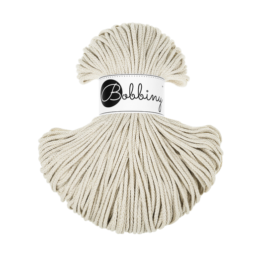 Bobbiny Flechtkordel Cashmere Beige Ø 3 mm