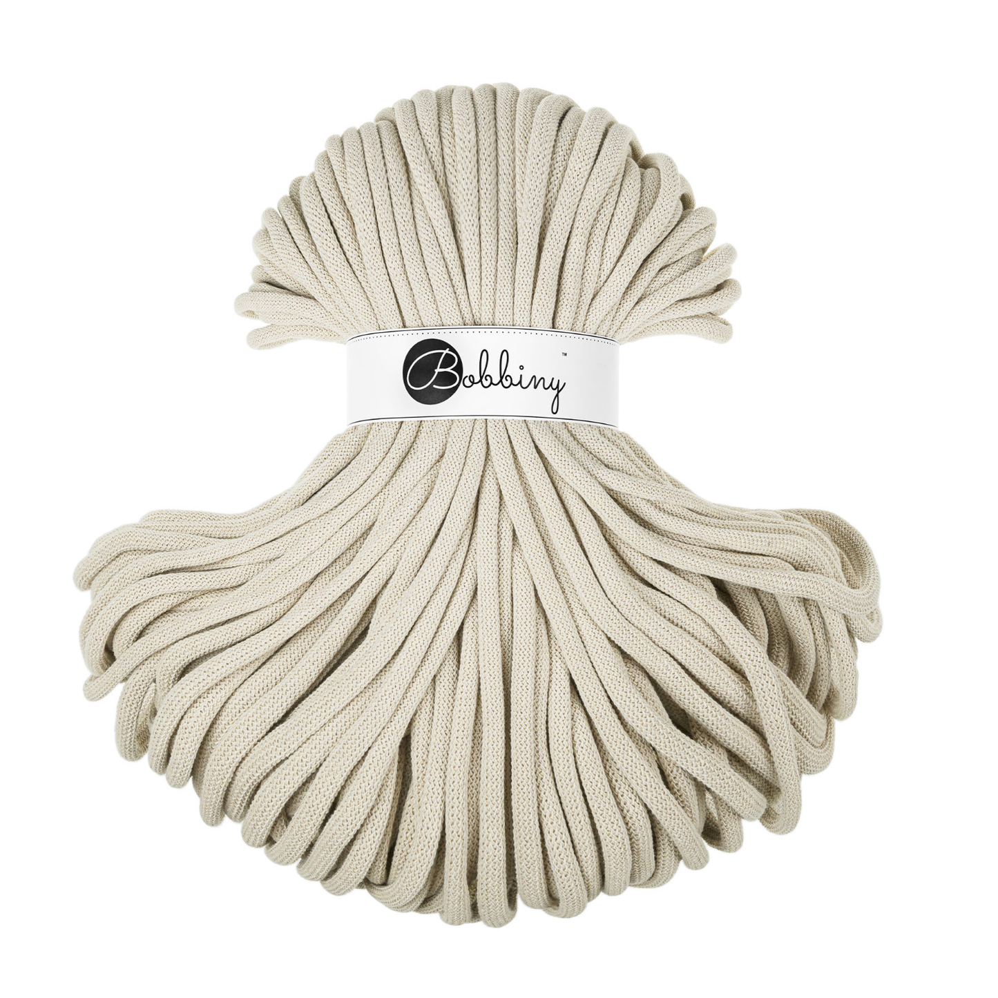 Bobbiny Flechtkordel Cashmere Beige Ø 9 mm