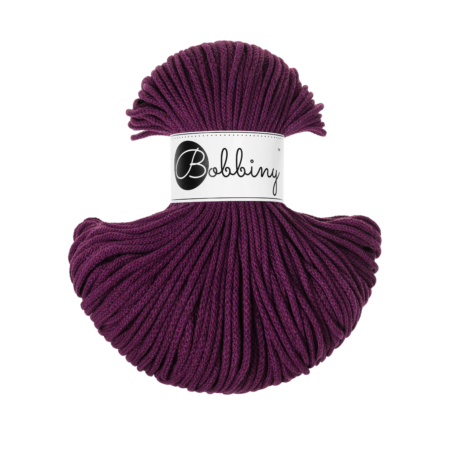 Bobbiny Flechtkordel Aubergine Ø 3 mm