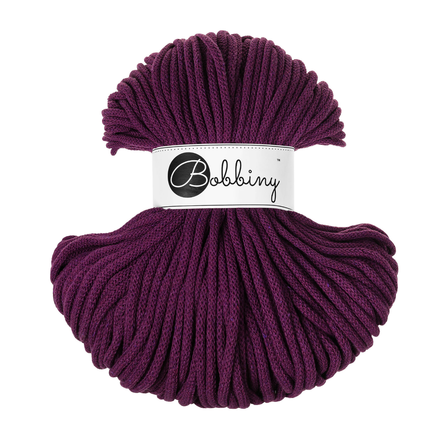 Bobbiny Flechtkordel Aubergine Ø 5 mm