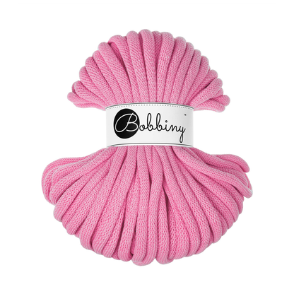 30 Meter - Bobbiny Flechtkordeln Bubblegum Pink Ø 9 mm