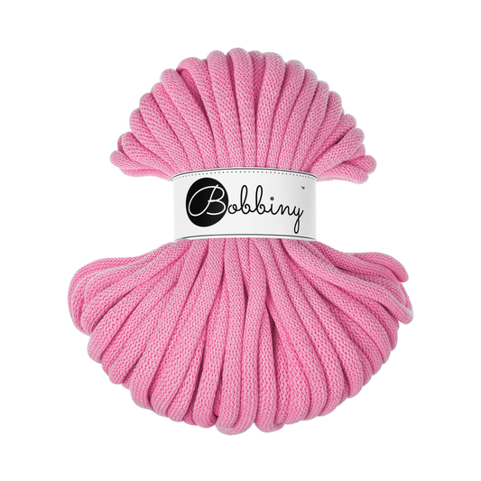 30 Meter - Bobbiny Flechtkordeln Bubblegum Pink Ø 9 mm